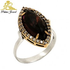 Gümüş Otantik Taşlı Yüzük